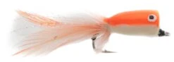 Euro Flies Premium Popper Orange/White #2