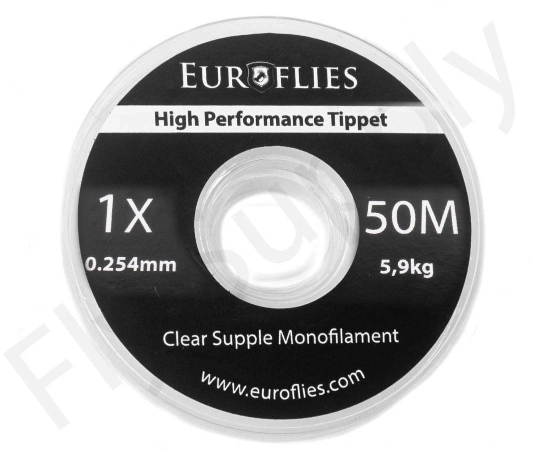Euro Flies Supple Co-Polymer Tippet Spool 50mtr - Image 4