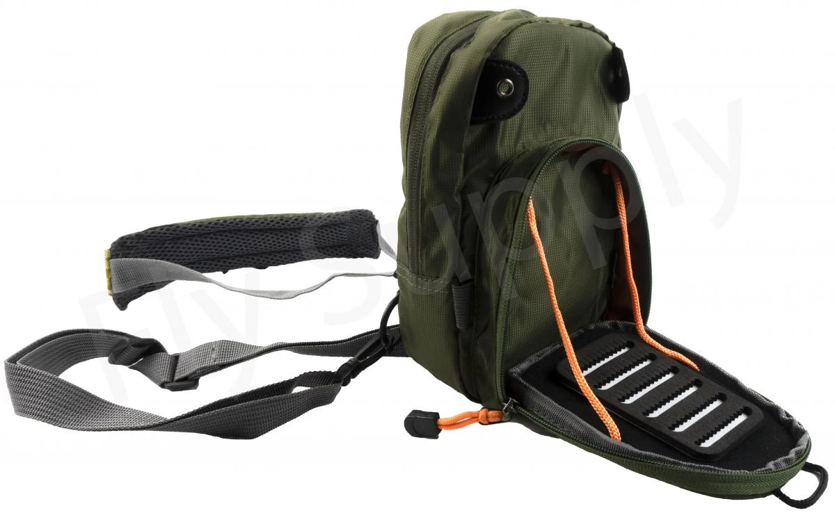 Euro Flies Vertical Chest Pack Olive