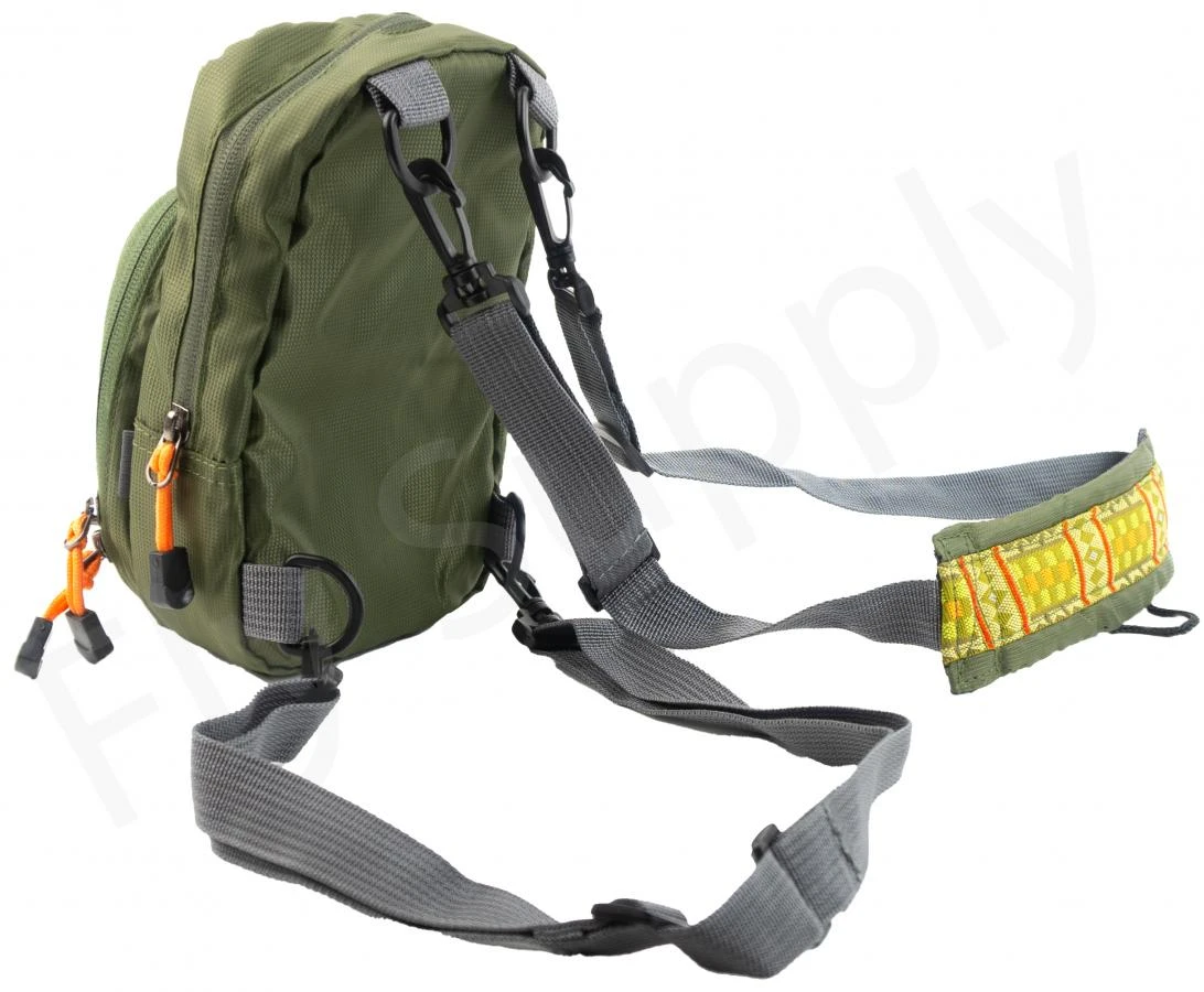 Euro Flies Vertical Chest Pack Olive - Image 4