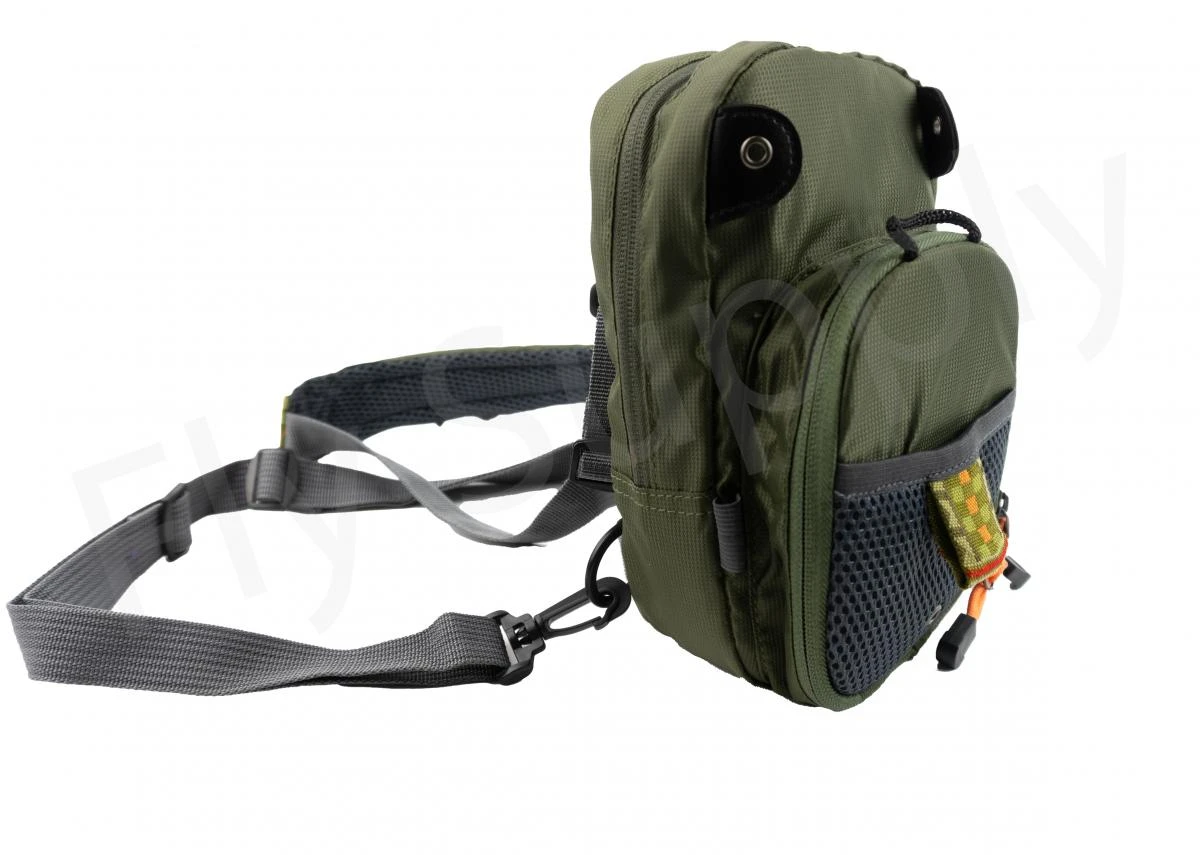 Euro Flies Vertical Chest Pack Olive - Image 6