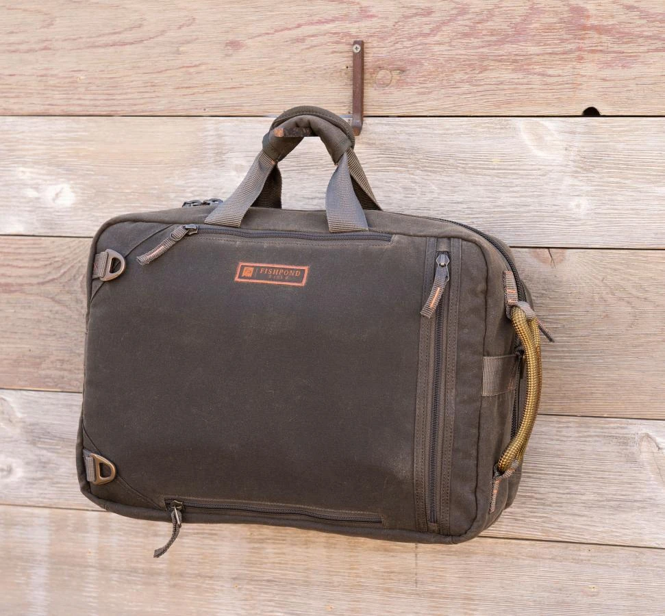Fishpond Boulder Briefcase Peat Moss - Image 3