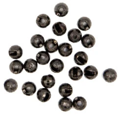 Fly Scene Tungsten Slotted Beads Diamond Faceted Black 25pc