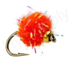 Glitter Salmon Egg Goldbead Orange #16