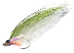 H2O Deadly Deceiver Olive & White #1/0