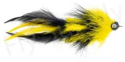 Pike Feather Black/Yellow Streamer #4/0