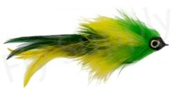 Pike Feather Green/Yellow Streamer #6/0