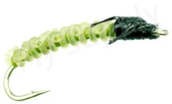 Euro Flies Rock Worm Caddis Olive #12
