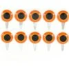 Funky Tab Eyes Orange/Yellow 10pc
