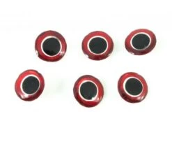 Funky 3D Lightweight Dumbbells Red Silver/Black Eyes