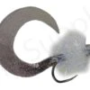 Wiggle Tail Fluo White Trout & Perch Streamer #8