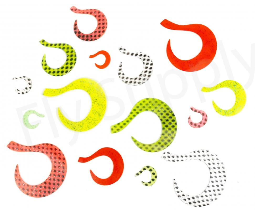 Wiggle Tail Set Durable Vinyl 20pc