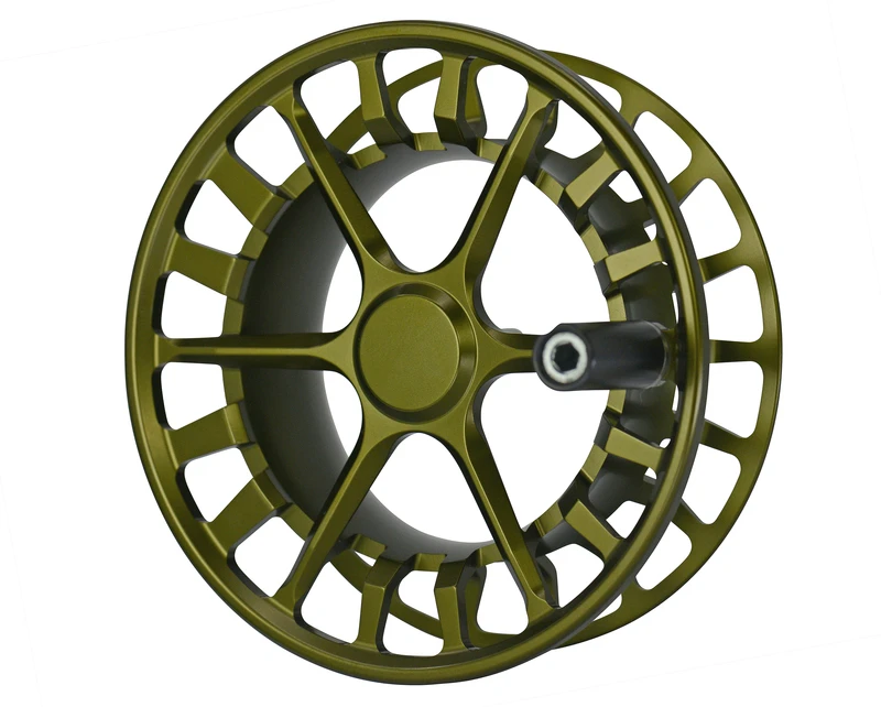 Waterworks Lamson Guru Olive Green Fly Reel - Image 3